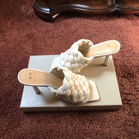 Marc Fisher Leather Ivory Sandals - Picture 2 of 6